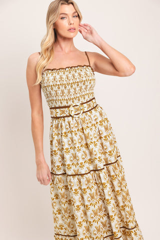 DAINTY FLORA WOVEN MAXI DRESS - Glamourous Grace