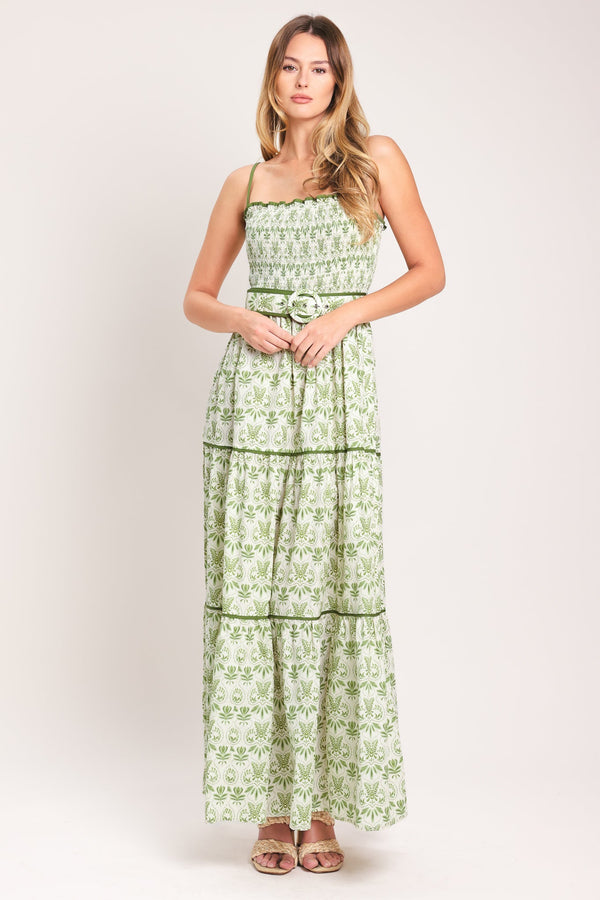 DAINTY FLORA WOVEN MAXI DRESS - Glamourous Grace