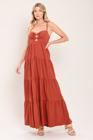 AMBER WAVE WOVEN MAXI DRESS - Glamourous Grace