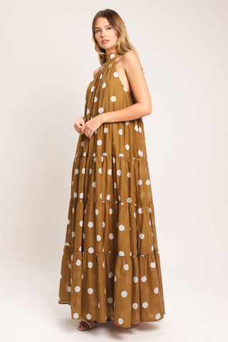 HONEY POLKA WOVEN MAXI DRESS - Glamourous Grace