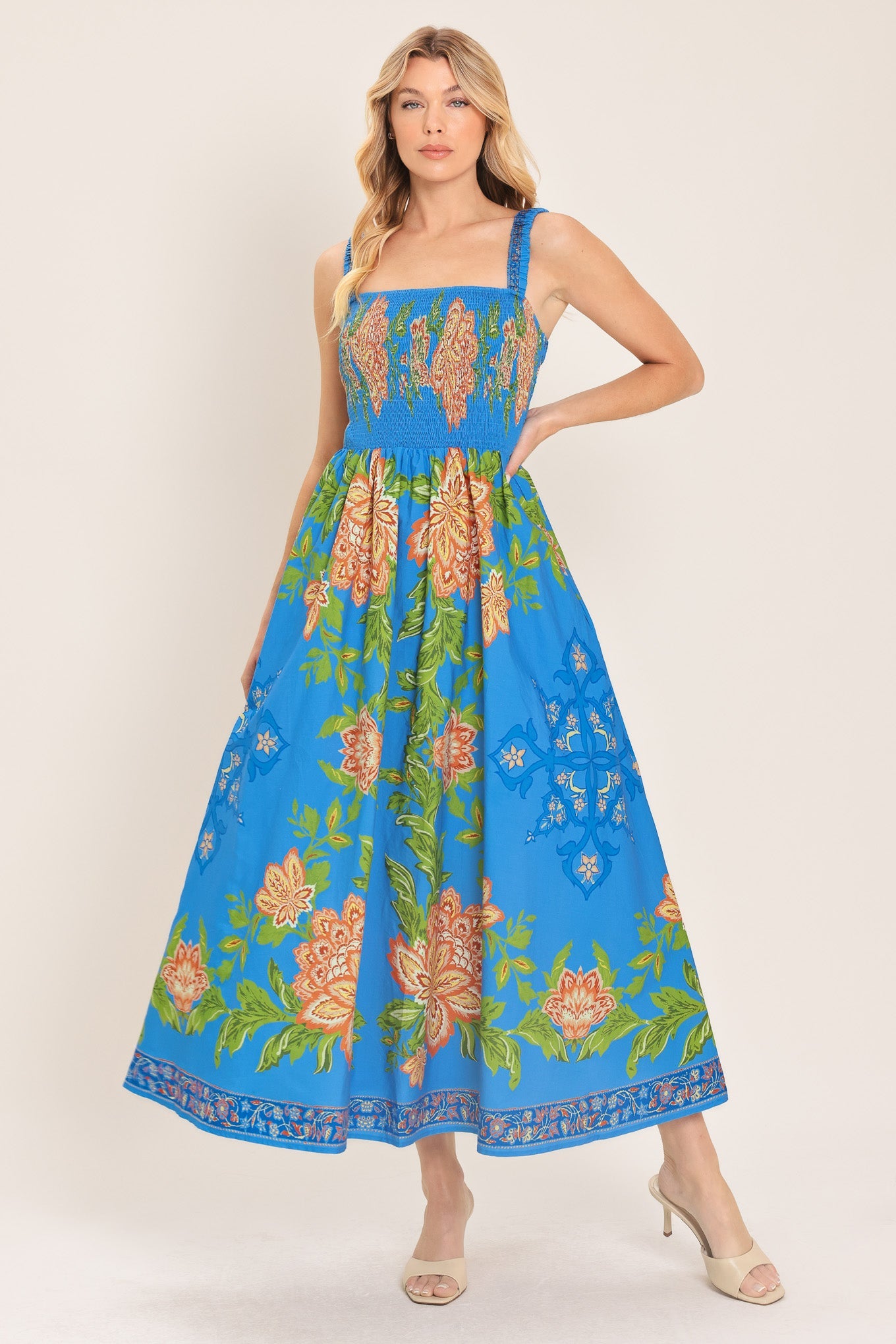 SPRINGTIME IN PARIS WOVEN MIDI DRESS - Glamourous Grace