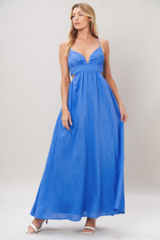 AZURE TEMPTATION WOVEN MAXI DRESS - Glamourous Grace