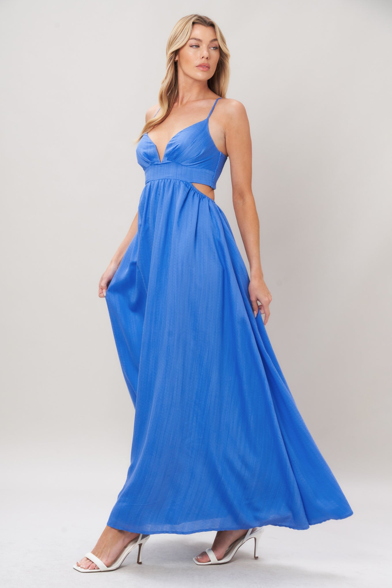 AZURE TEMPTATION WOVEN MAXI DRESS - Glamourous Grace