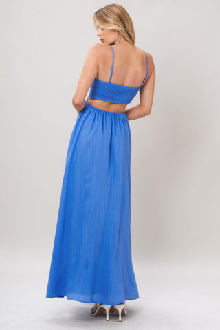 AZURE TEMPTATION WOVEN MAXI DRESS - Glamourous Grace