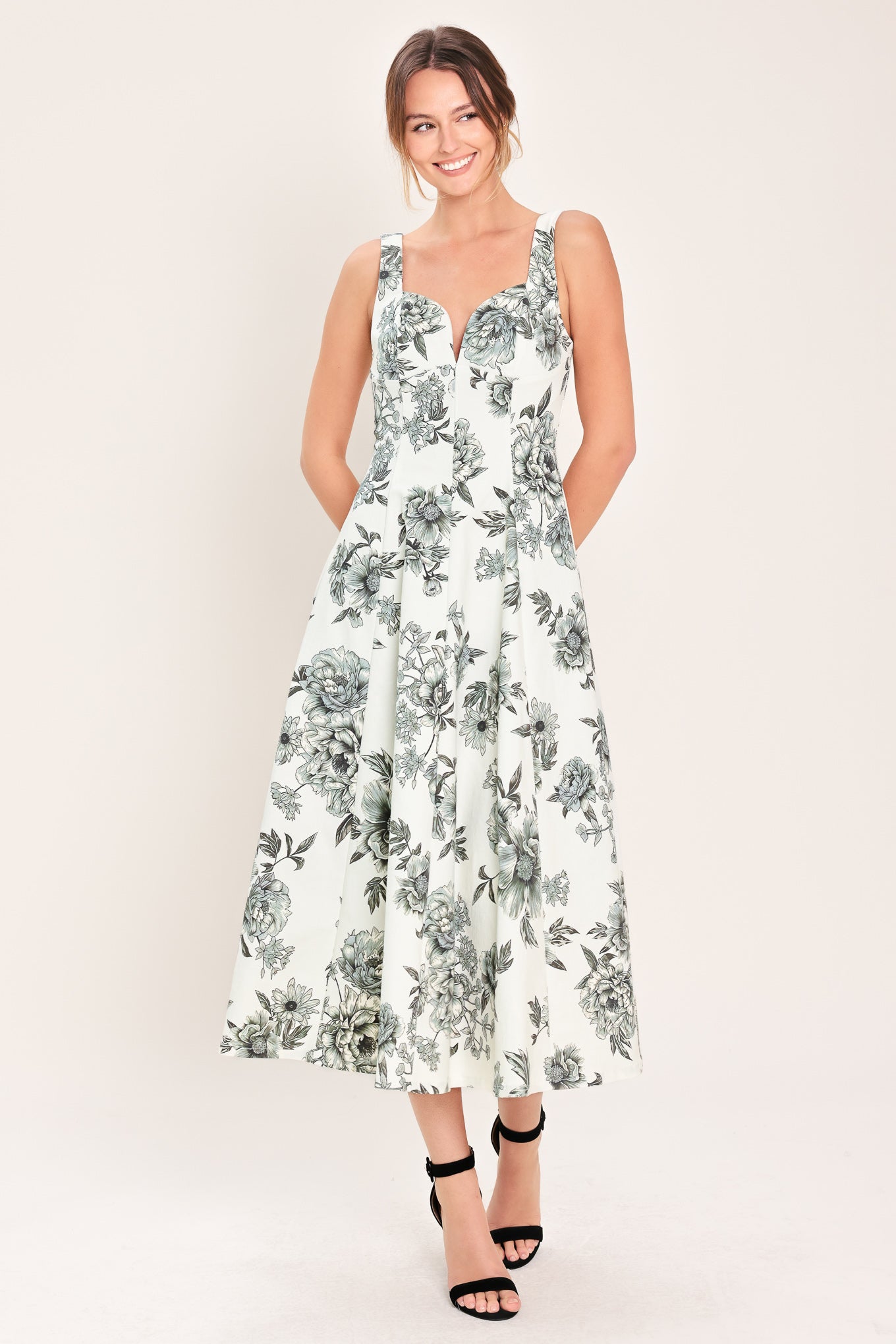 FOREVER YOUNG WOVEN MIDI DRESS - Glamourous Grace
