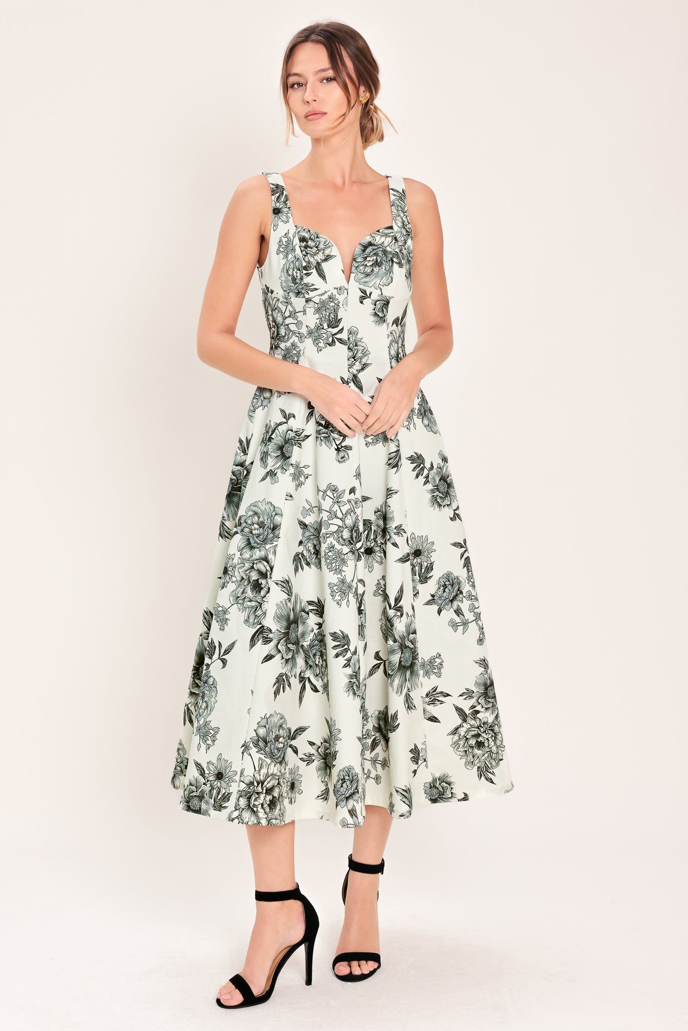 FOREVER YOUNG WOVEN MIDI DRESS - Glamourous Grace