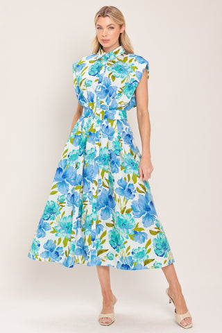 MODERN BLOOM WOVEN MIDI DRESS - Glamourous Grace