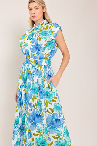 MODERN BLOOM WOVEN MIDI DRESS - Glamourous Grace