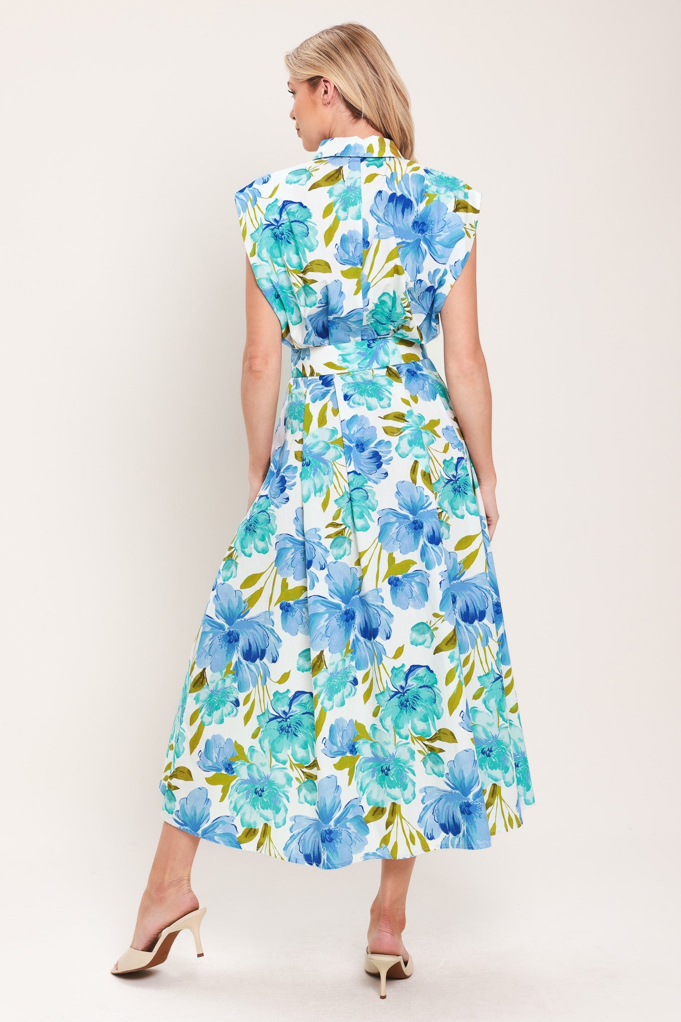 MODERN BLOOM WOVEN MIDI DRESS - Glamourous Grace