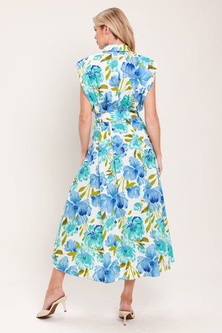 MODERN BLOOM WOVEN MIDI DRESS - Glamourous Grace