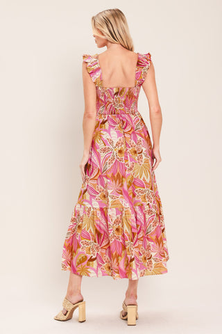 CABANA CRUSH WOVEN MIDI DRESS - Glamourous Grace