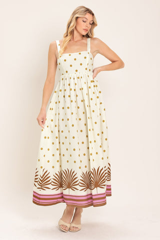 COCONUT GROVE WOVEN MIDI DRESS - Glamourous Grace