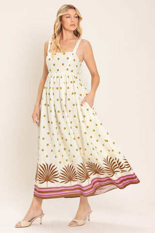 COCONUT GROVE WOVEN MIDI DRESS - Glamourous Grace