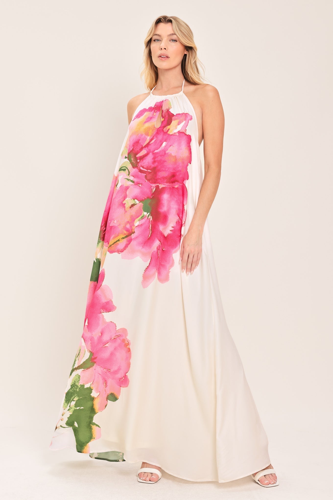 WHISPERING ROSE WOVEN MAXI DRESS - Glamourous Grace