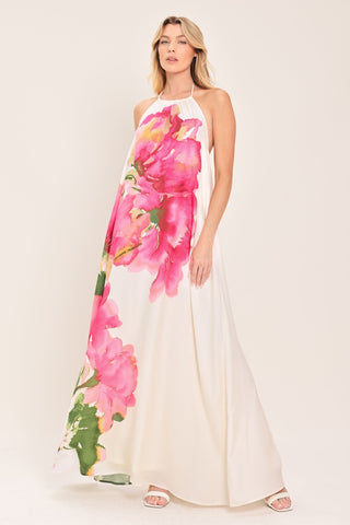 WHISPERING ROSE WOVEN MAXI DRESS - Glamourous Grace