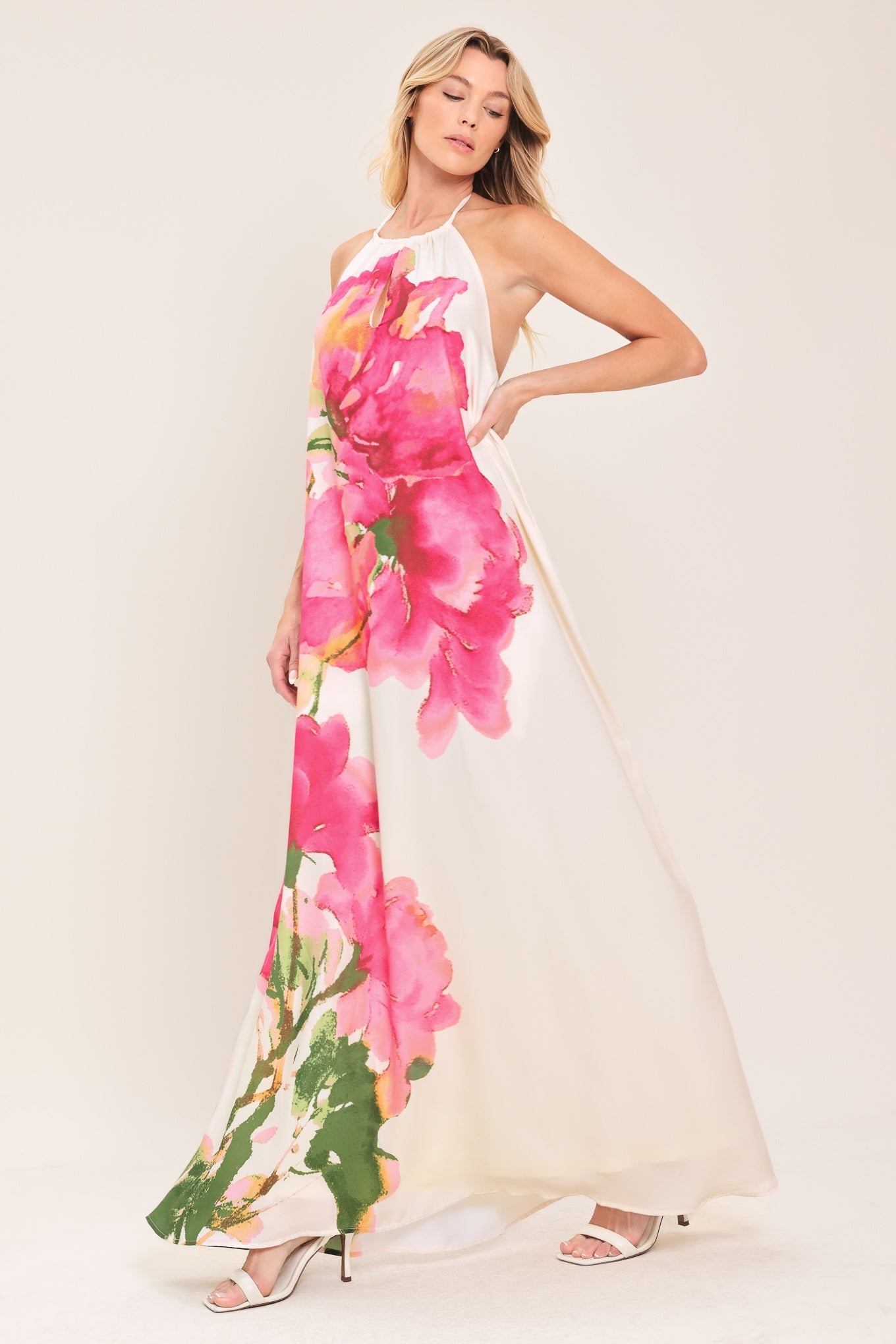 WHISPERING ROSE WOVEN MAXI DRESS - Glamourous Grace