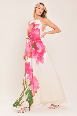 WHISPERING ROSE WOVEN MAXI DRESS - Glamourous Grace