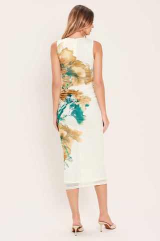 BLUEBELL WHISPER POWER MESH MIDI DRESS - Glamourous Grace