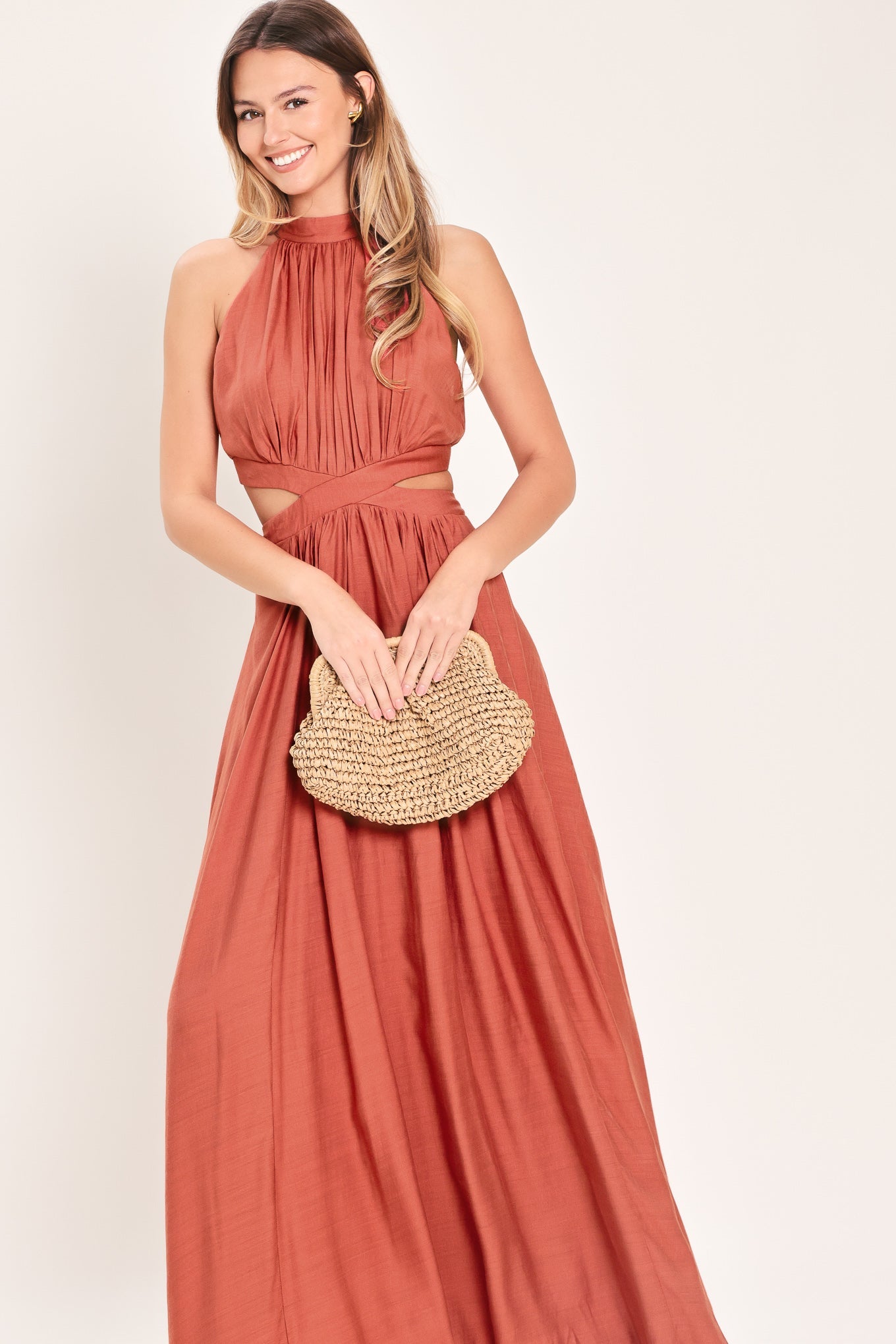 HOT GIRL WOVEN MAXI DRESS - Glamourous Grace