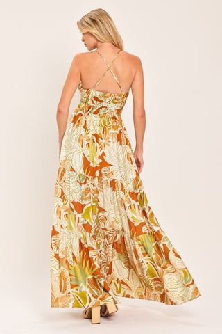 AMALFI PALM GODDESS WOVEN MAXI DRESS - Glamourous Grace