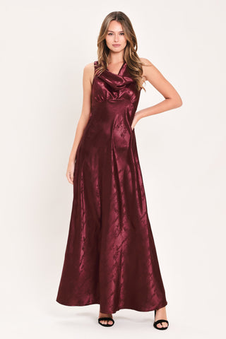 LUMINOUS CHAMPAGNE KISS WOVEN MAXI DRESS - Glamourous Grace