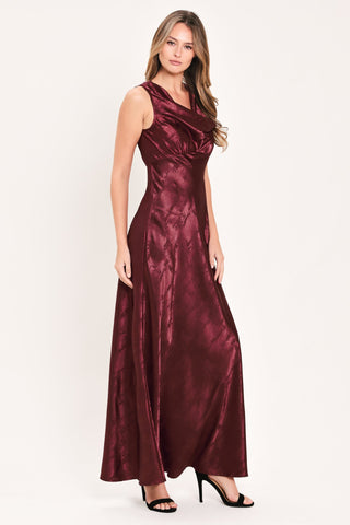 LUMINOUS CHAMPAGNE KISS WOVEN MAXI DRESS - Glamourous Grace