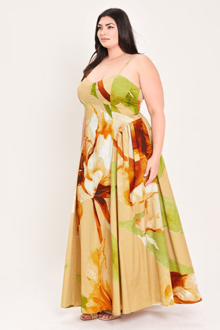 LIMONCELLO GARDEN WOVEN MAXI DRESS
