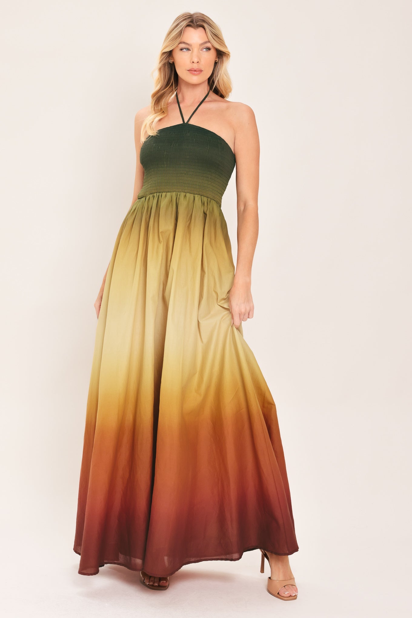 SUNSET OMBRE WOVEN MAXI DRESS - Glamourous Grace