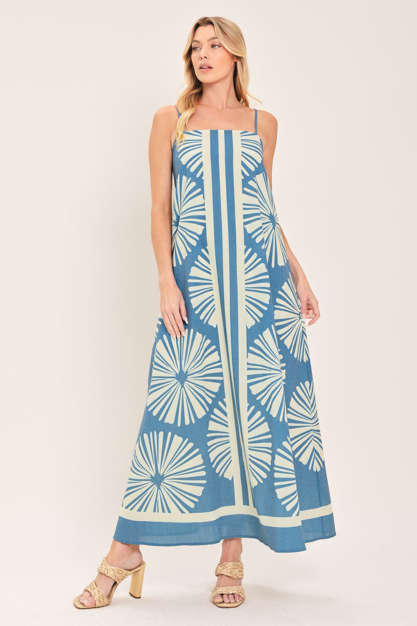 BLUE LAGOON DREAM WOVEN MAXI DRESS - Glamourous Grace