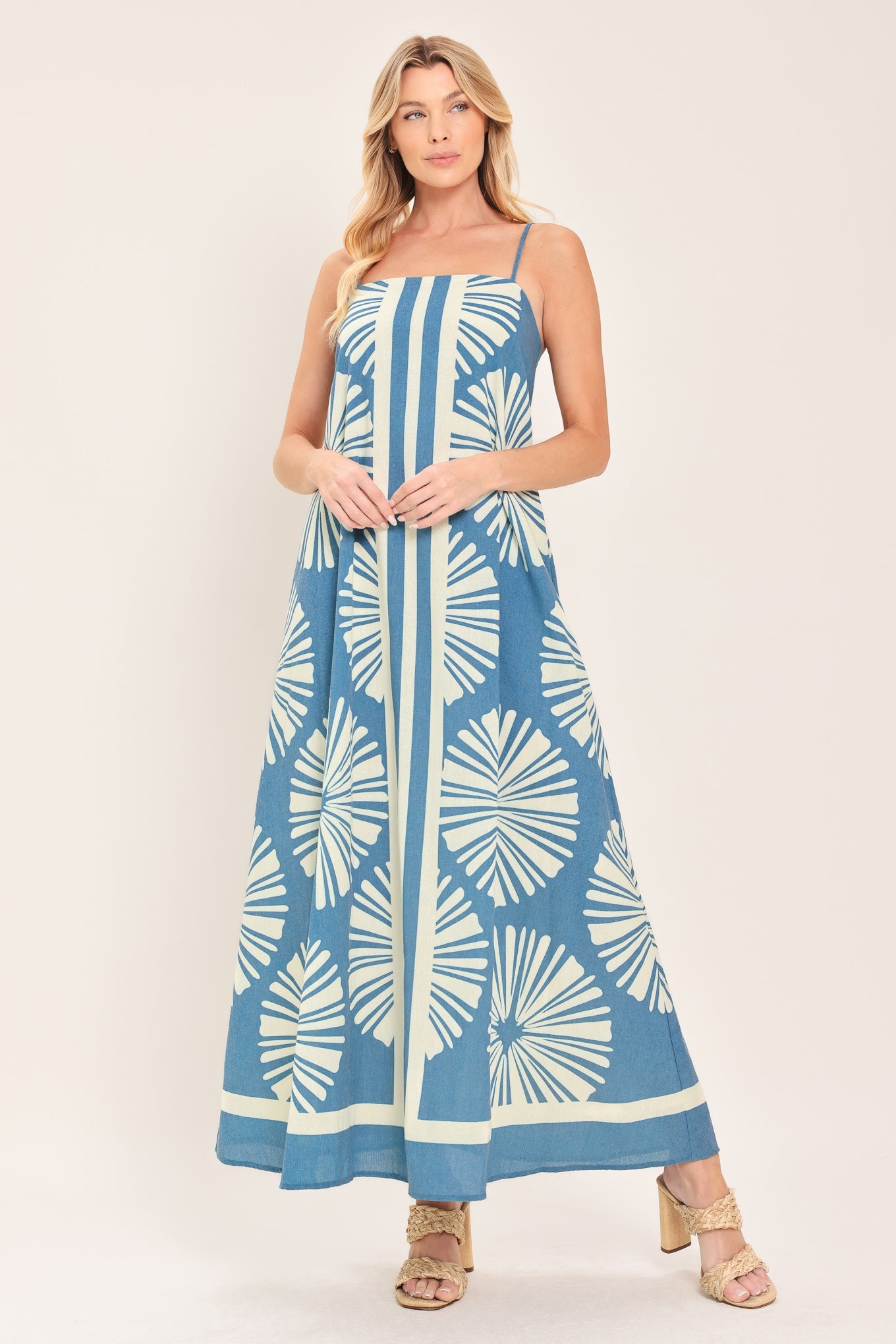 BLUE LAGOON DREAM WOVEN MAXI DRESS - Glamourous Grace