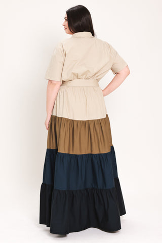 MARINA SUNSET WOVEN MAXI SHIRT DRESS - Glamourous Grace