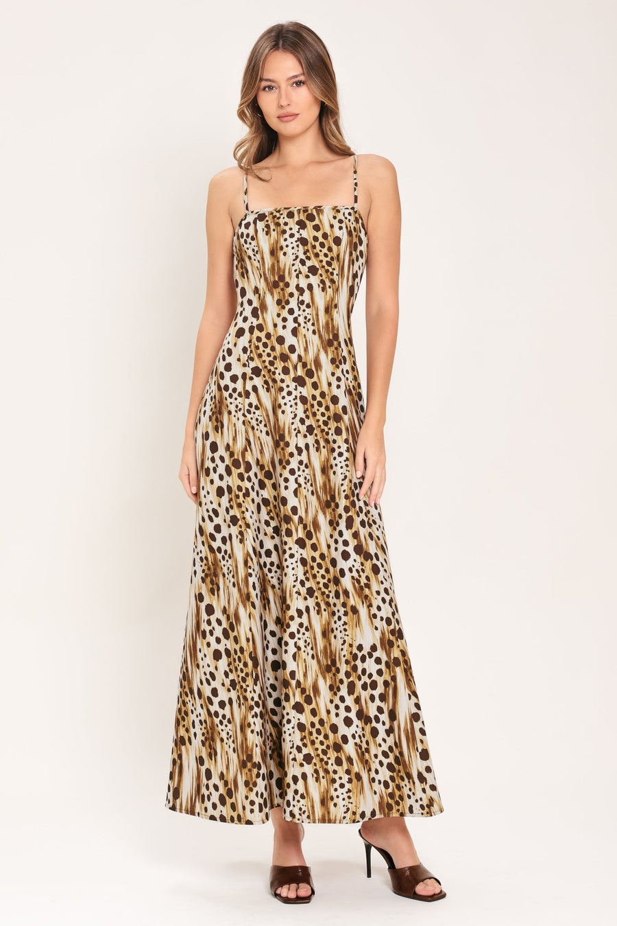 CHEETAH TRAIL WOVEN MAXI DRESS - Glamourous Grace