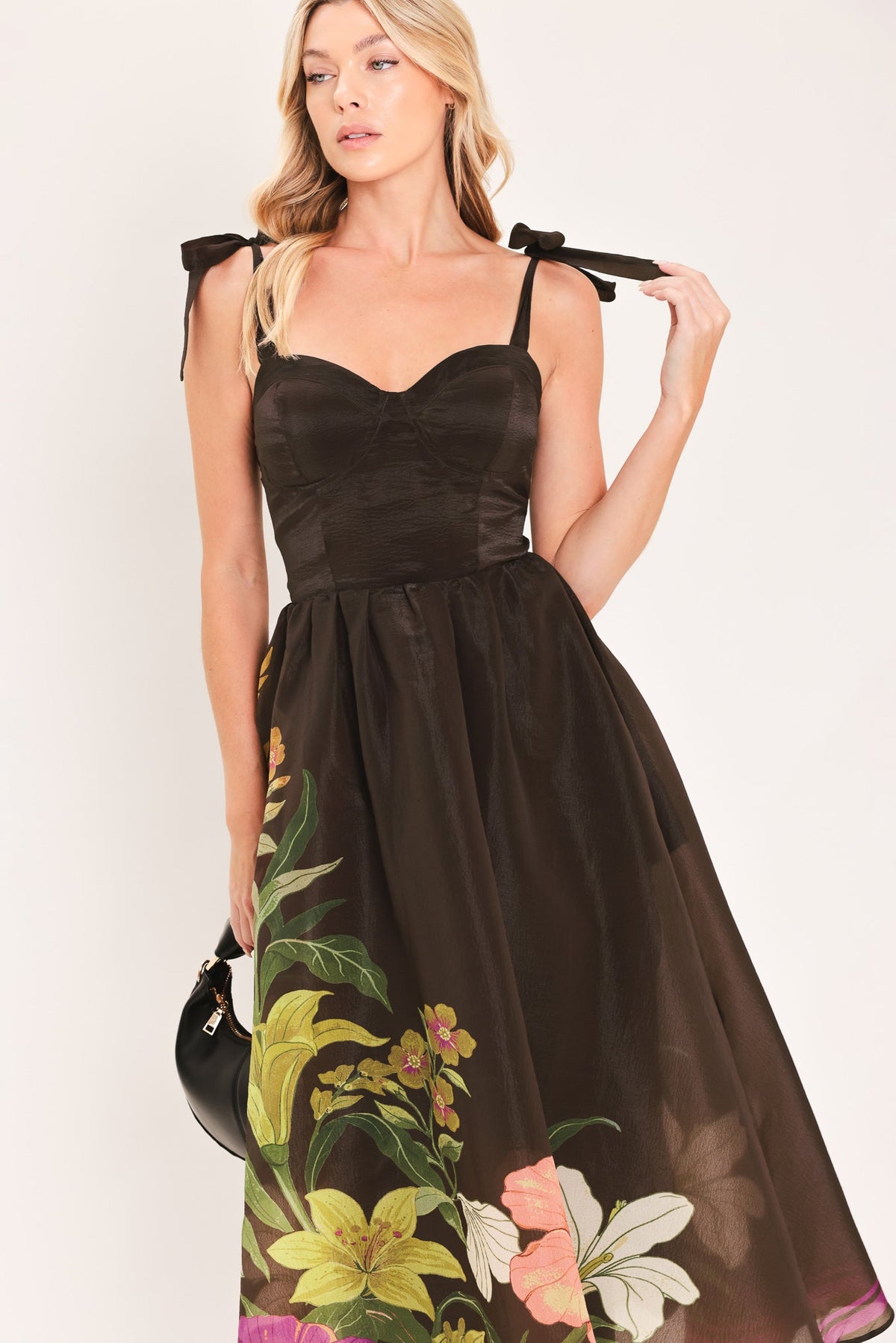 CACAO FLORAL FESTIVAL WOVEN MIDI DRESS - Glamourous Grace