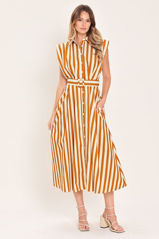 SUNSET MARINA WOVEN MIDI DRESS - Glamourous Grace