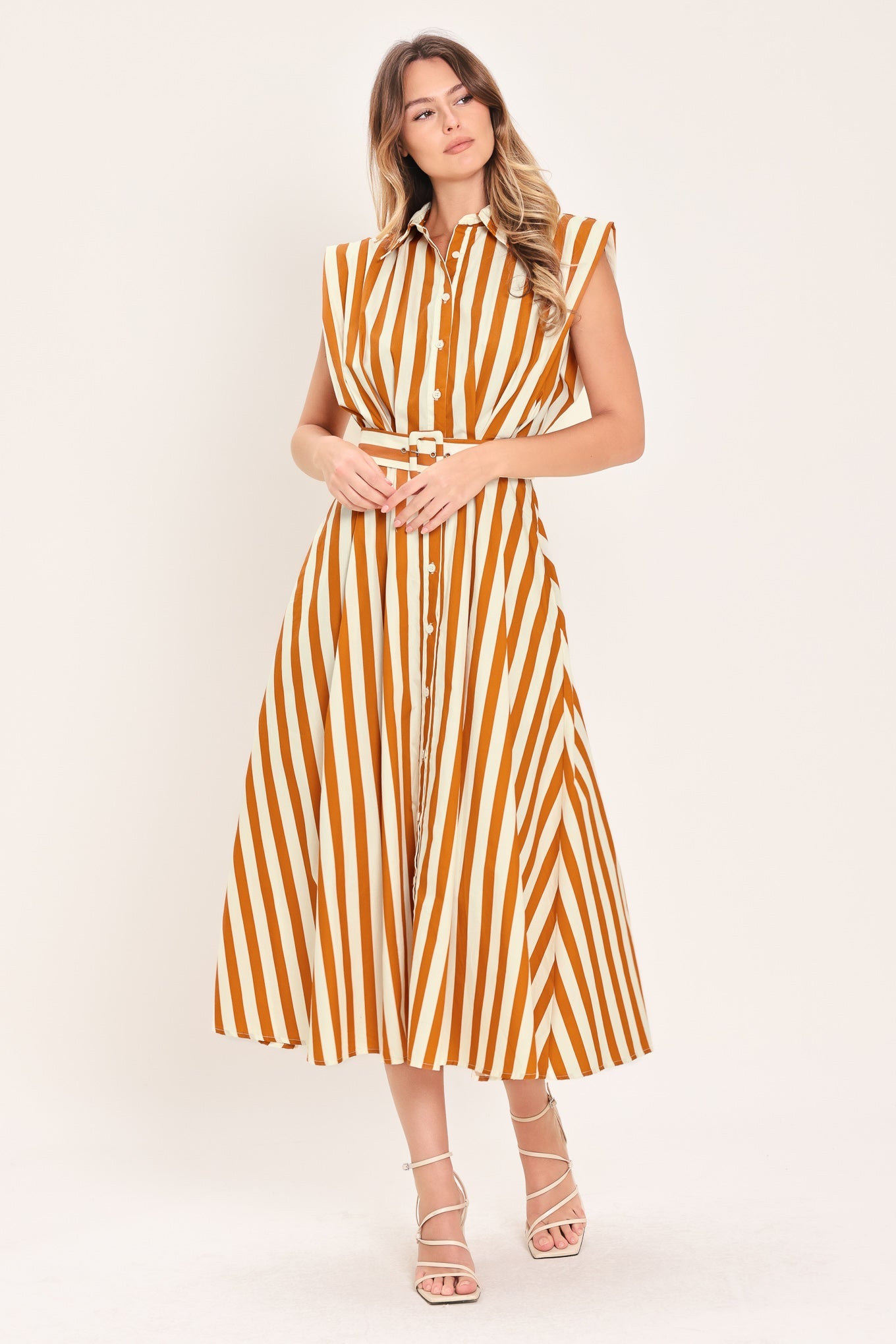 SUNSET MARINA WOVEN MIDI DRESS - Glamourous Grace