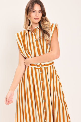 SUNSET MARINA WOVEN MIDI DRESS - Glamourous Grace