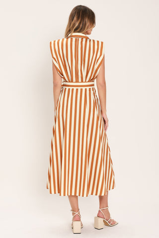 SUNSET MARINA WOVEN MIDI DRESS - Glamourous Grace