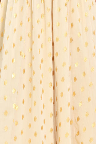 SHIMMERING SKY AFFECTION WOVEN MIDI DRESS
