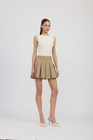 Arden Pleated Mini Skirt - Glamourous Grace
