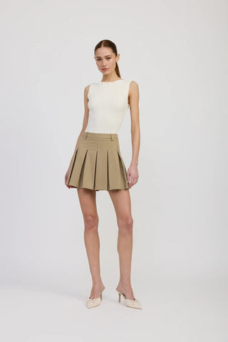Arden Pleated Mini Skirt - Glamourous Grace