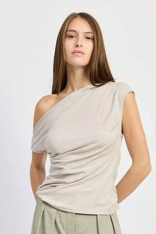 Paris Taupe Knit Top