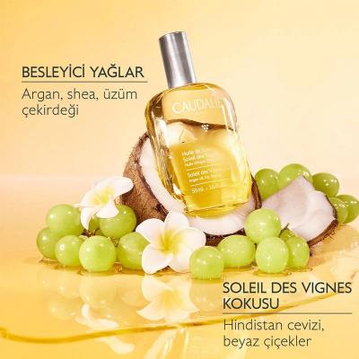 Caudalie Soleil des Vignes Body Oil: Vegan & Non-Greasy Formula for Radiant Skin, Infused with Argan, Shea & Grape Seed Oils - 1.69 fl oz - Glamourous Grace