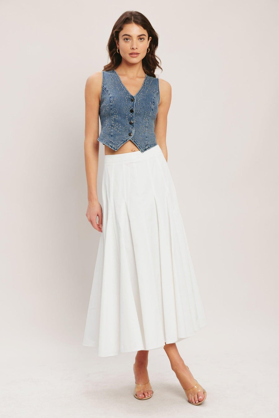 EURO SUMMER DENIM VEST - Glamourous Grace