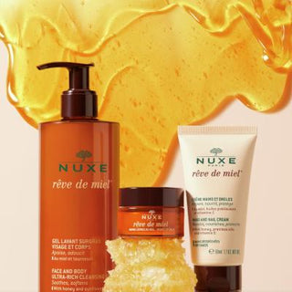 Nuxe Reve de Miel Hand and Nail Cream: Natural Repair for Dry, Damaged Hands - Moisturizing, Anti-Aging Hand Care - Glamourous Grace