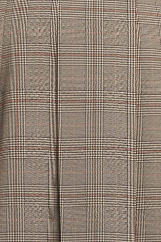 BRITISH TRACE WOVEN MIDI SKIRT