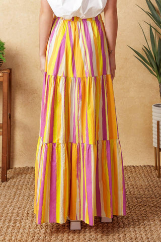 LIGHT UP MY LIFE POPLIN MAXI SKIRT - Glamourous Grace