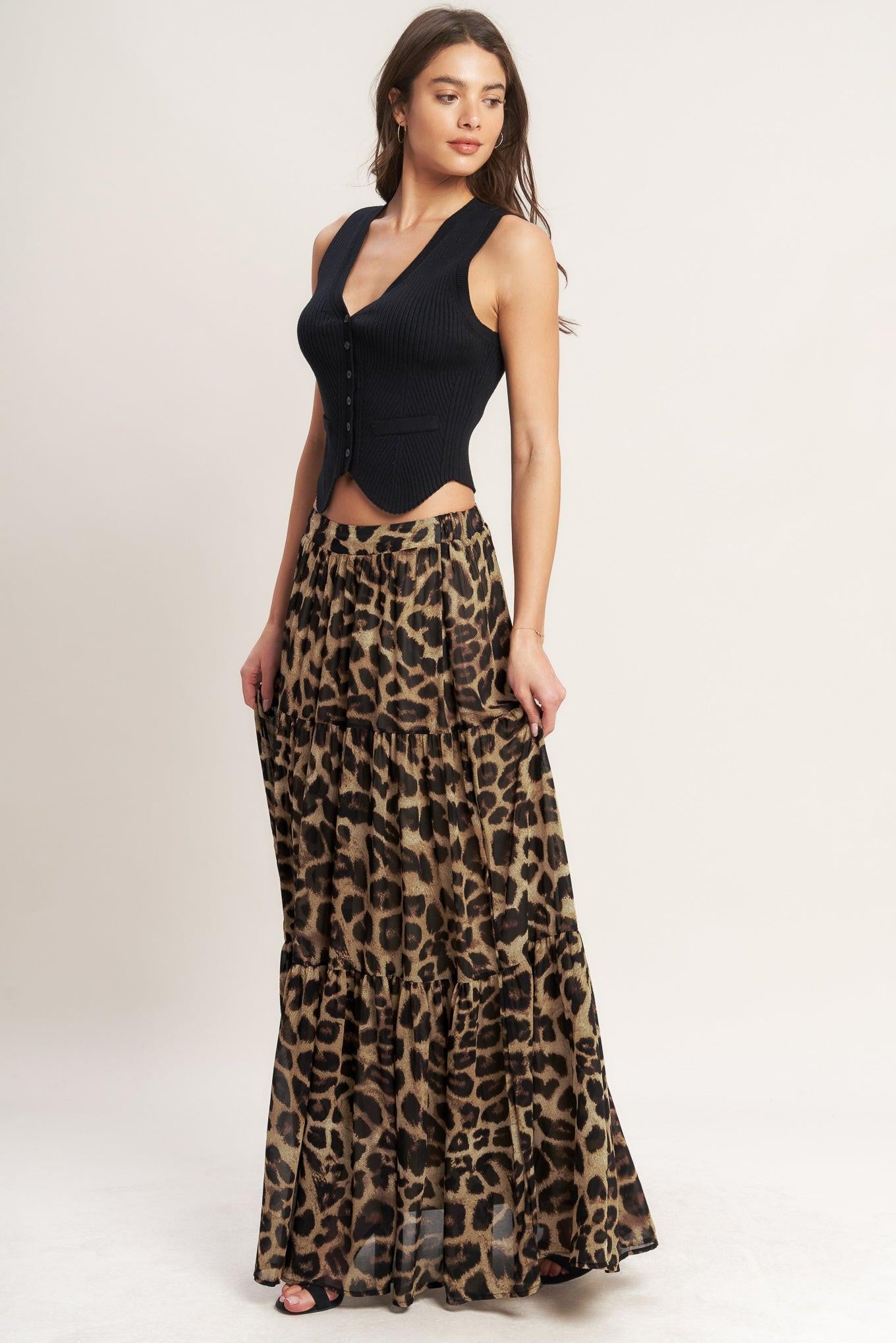 SEASONLESS STYLING WOVEN MAXI SKIRT - Glamourous Grace