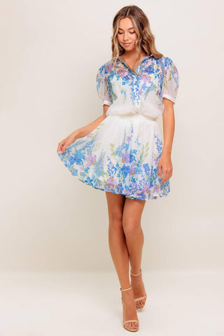 SUNSET SAIL WOVEN MINI FULL SKIRT - Glamourous Grace