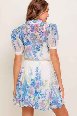 SUNSET SAIL WOVEN MINI FULL SKIRT - Glamourous Grace