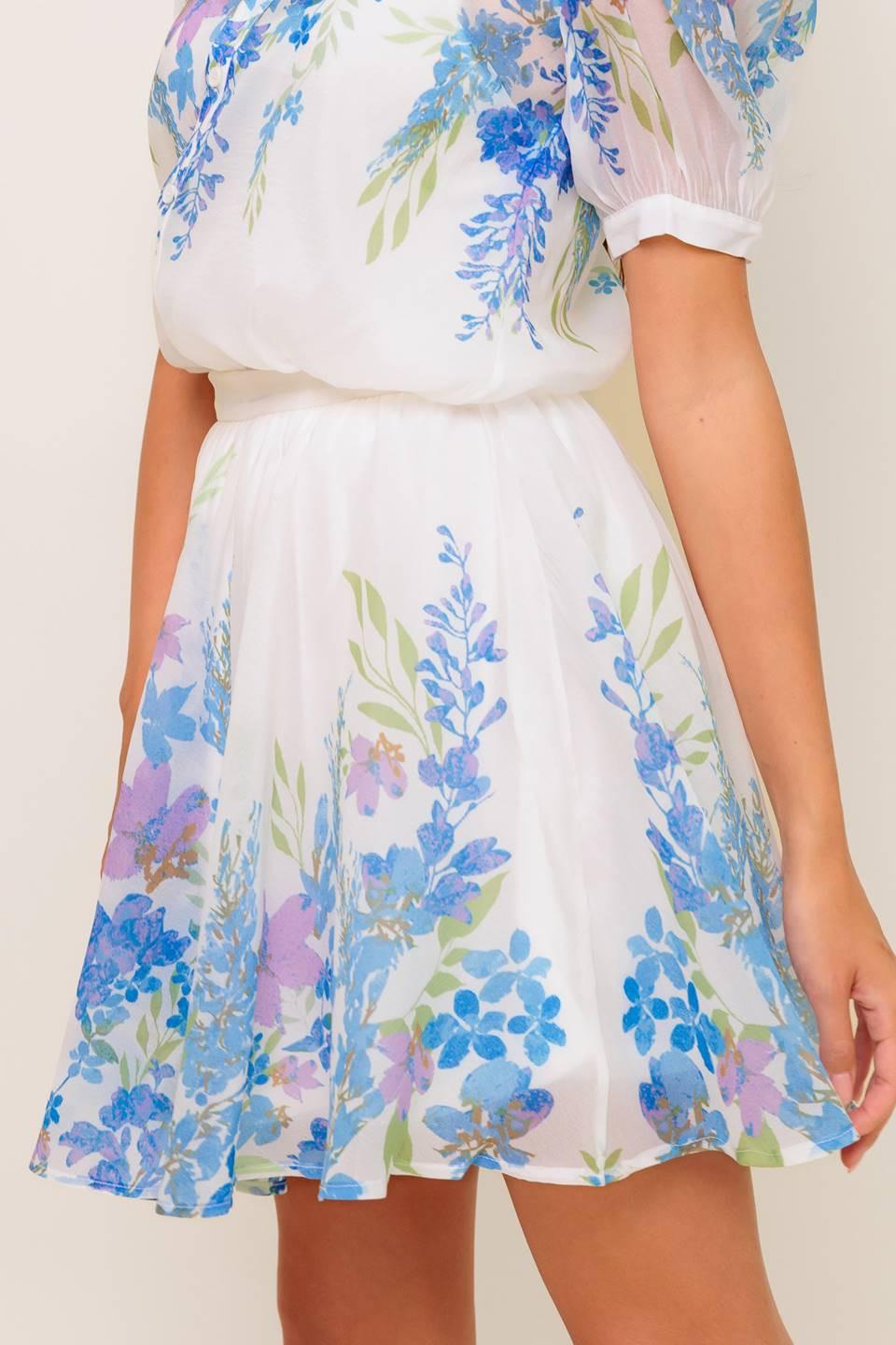 SUNSET SAIL WOVEN MINI FULL SKIRT - Glamourous Grace